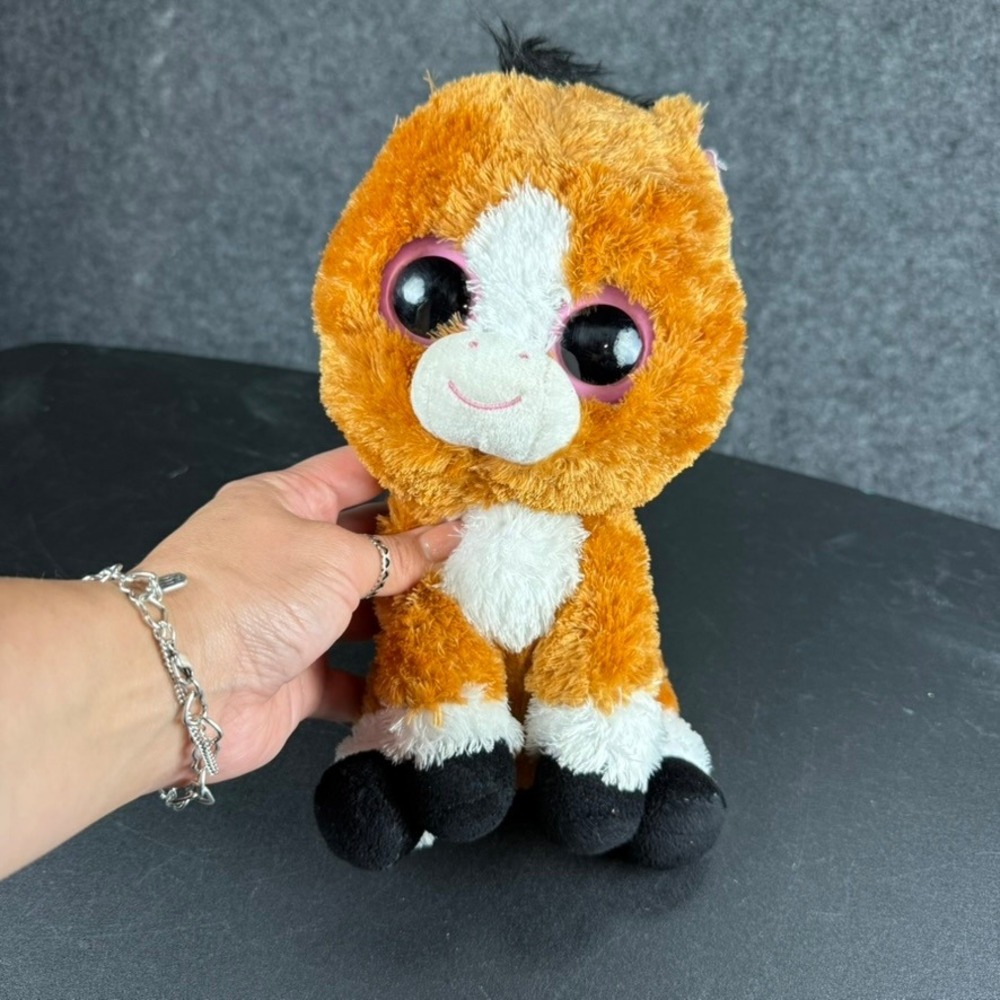 Ty Beanie Boos Dakota Brown Horse Plush Stuffed Animal Toy Glitter Eyes‎